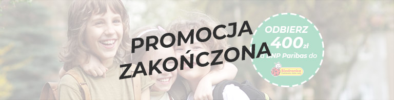 Promocja zakończona odbierz 400 zł do Biedronki w promocji Wracamy do Szkoły od banku BNP wrzesień 2021
