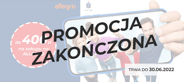 Promocja zakończona otwórz konto dla siebie oraz dzieci i odbierz do 400 zł na Allegro od banku PKO