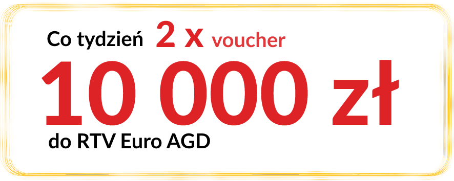 Co tydzień do wygrania w Piłkarskiej loterii w vouchery o wartości 10 000 zł do RTV Euro AGD