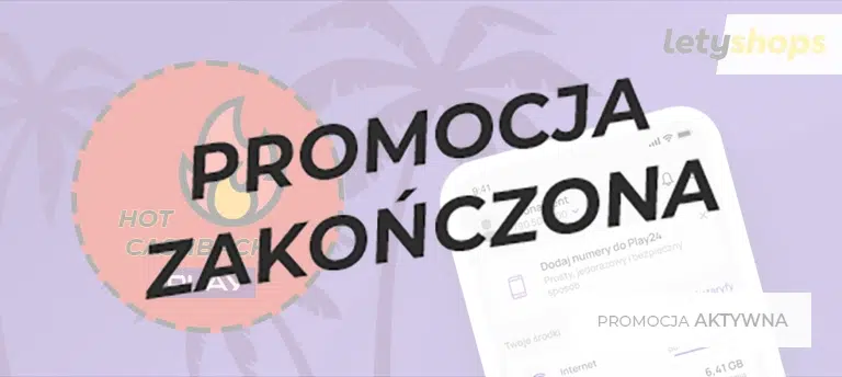 Odbierz cashback 299 zł za nowy abonament, przedłużenie umowy oraz przeniesienie numeru do Play. Promocja Hot cashback do Play od Letyshops! Promocja zakończona