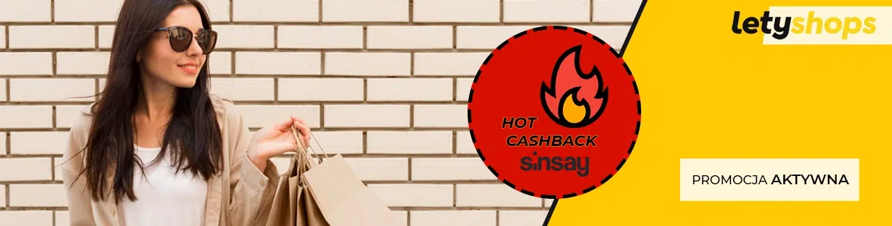 Odbierz hot cashback w Sinsay z apką Letyshops!