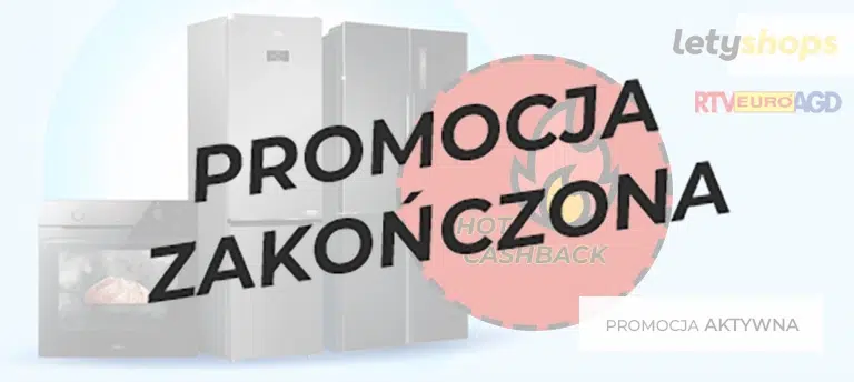 Odbierz powiększony cashback do RTV EURO AGD od Letyshops. Promocja dobiegła końca.