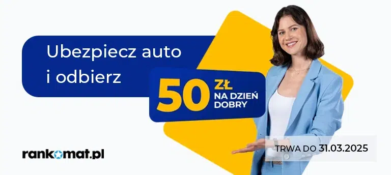 Odbierz 50 zł zwrotu w najnowszej promocji Rankomat.pl - "50 zł na Dzień Dobry"! Promocja trwa do 31 marca 2025 r.