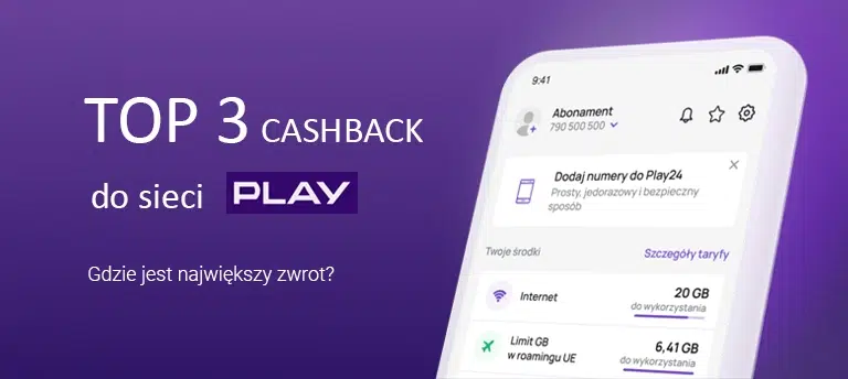 Top 3 aplikacje cashback, w których otrzymasz największy zwrot za abonament w Play.