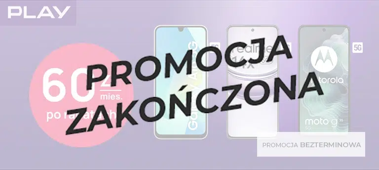 Skorzystaj z promocji w Play i zdobądź nowoczesny smartfon 5G w połączeniu z najtańszym abonamentem 5G. Promocja zakończona.
