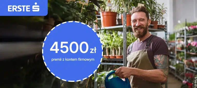 Erste Bank Konto Firmowe promocja 4500 zł POP_UP